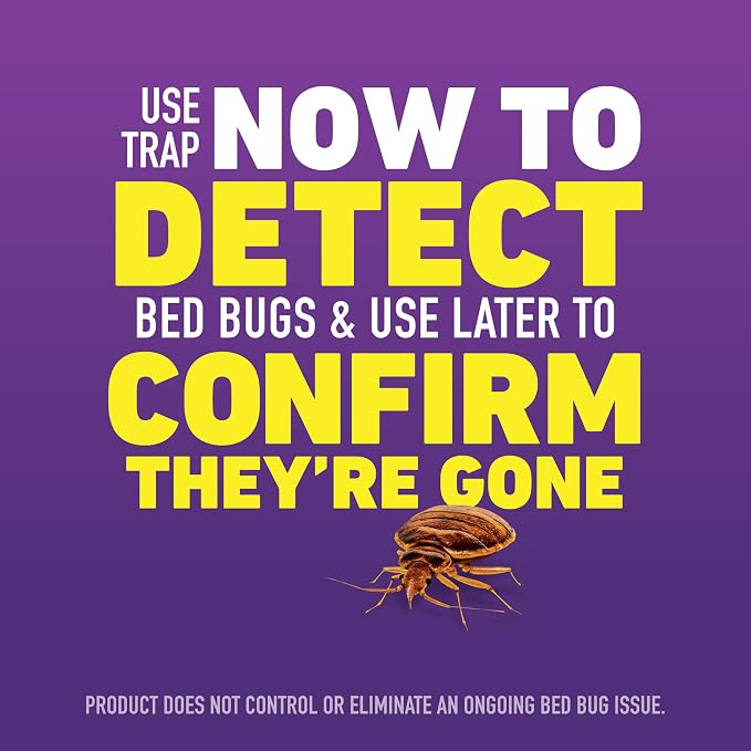 Ortho Home Defense Max Bed Bug Trap - Detect Bed Bugs in Homes and While Traveling, Package Contains 2 Traps