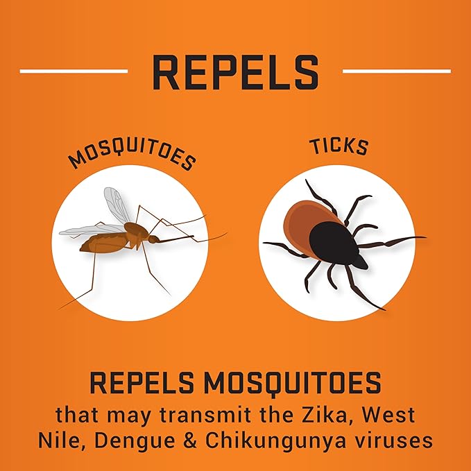 Repel Insect Repellent Sportsmen Max Formula 40% DEET, 6.5 Ounces, Long-Lasting Aerosol Insect Repellent Spray Repels Mosquitoes, Ticks, Gnats, Biting Flies, Chiggers And Fleas, 12 Pack