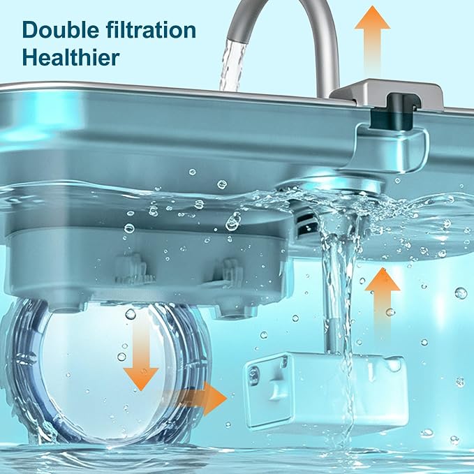 Replacement Pump for AEUSDOG Water Fountain Stainless Steel
