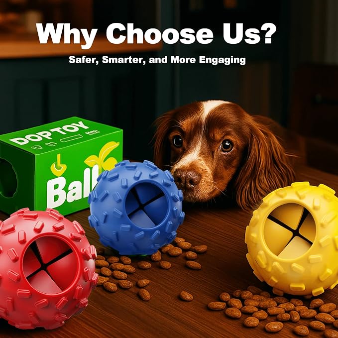 Interactive Dog Chew Toy for Small – Durable Treat Dispensing Puzzle Toy, Tough Enrichment Toy for Aggressive Chewers, Teeth Cleaning & Mental Stimulation Training Toy, Perfect for Boredom Relief