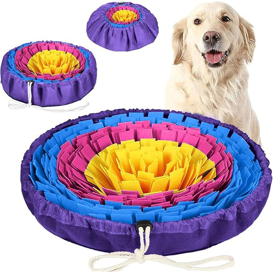 PET ARENA Snuffle Mat Dog Puzzle Feeder for Slow Eating & Brain Training | Promotes healthy habits sensory activities, reduces boredom, supports focus, provides engaging playtime indoors or outdoors.