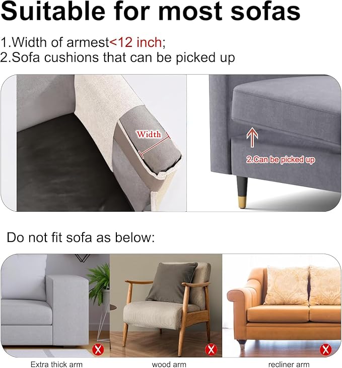 Cat Scratch Sofa Protector,23.6" L*19.7" W Cat Scratch Furniture Protector Pad, Couch Arm Sheild with Natural Sisal for Protecting Couch Sofa Chair Furniture(Beige/Left Handed)