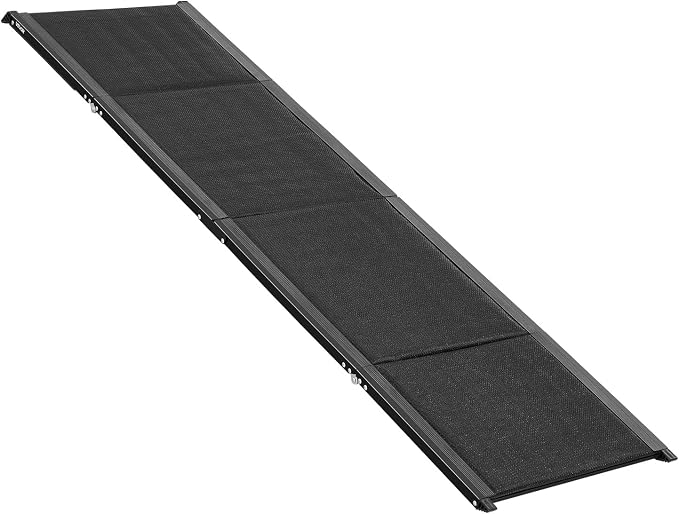 VEVOR Dog Ramp for Cars, 71" L x 20" W, Folding Pet Ramps for Medium & Large Dogs up to 250lbs, Pet Stair Ramp with Non-Slip Oxford Fabric Surface, Portable Outdoor Dog Car Ramps for SUV & Truck