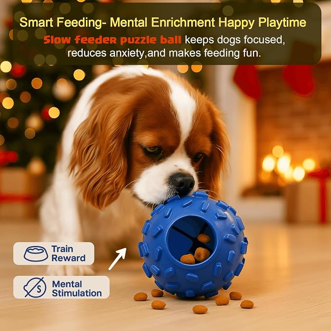 Interactive Dog Chew Toy for Small – Durable Treat Dispensing Puzzle Toy, Tough Enrichment Toy for Aggressive Chewers, Teeth Cleaning & Mental Stimulation Training Toy, Perfect for Boredom Relief