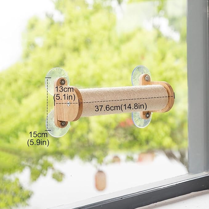 Cat Wall Shelves, Corner Climbing Shelf Perches, Kit Shelf, Suct Cup Support, Load-Bearing 20kg