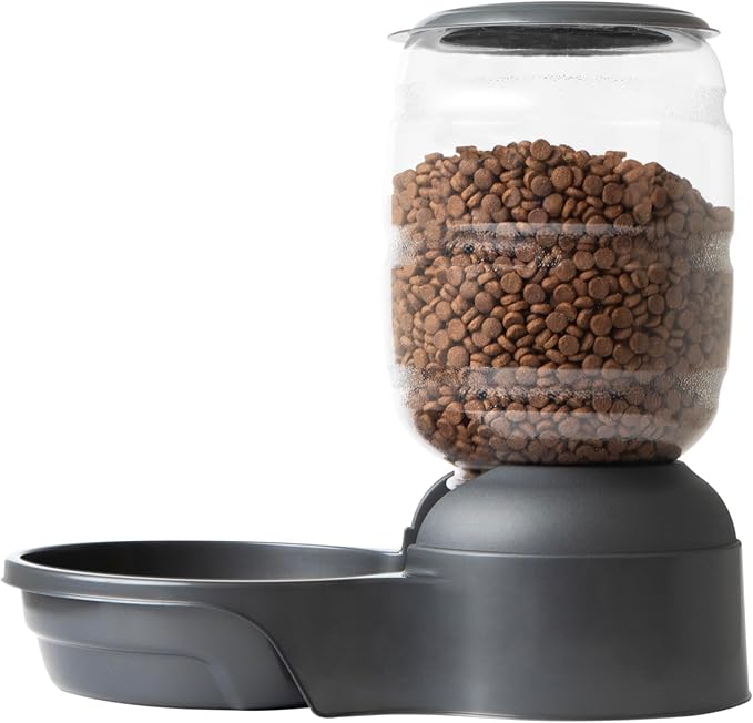 Petmate Replendish Gravity Automatic Dog Water Dispenser Pet Waterer and Pet Feeder Set with Microban Protection Base, 100% BPA Free, Wide Mouth Bowl - 2.5 Gallon Water, 10 lb Food