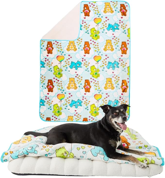 Franco Pet Care Bears Super Soft Cozy Waterproof Sherpa-Backed Blanket Throw for Large Dogs, Couch/Bed/Car, 50x60 (Officially Licensed Product)