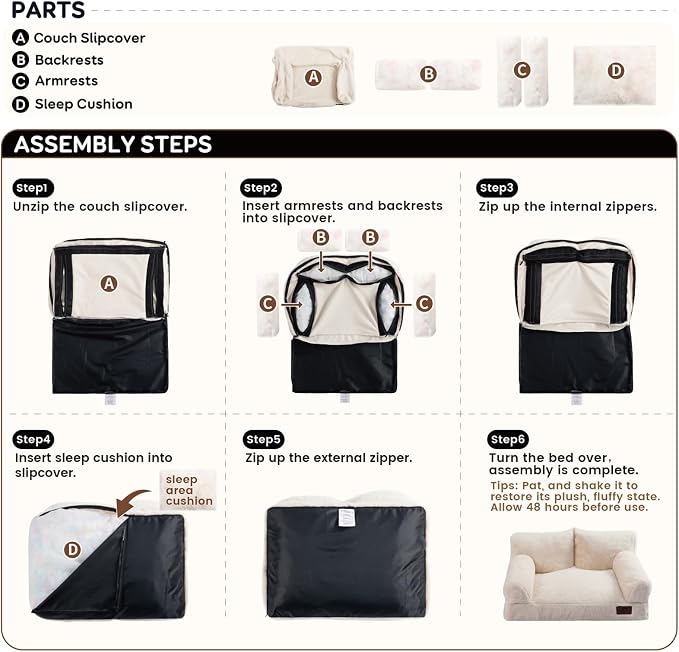 Hollypet Cooling Dog Couch Bed, Washable Pet Sofa, Gray, 24x18 | Cooling ice-silk pet bed with machine washable removable cover, non-slip bottom, for cats small dogs up to 25 lbs