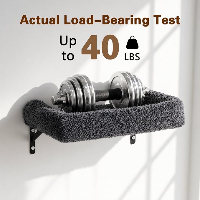 6-in-1 Cat Wall Shelves for Indoor Cats, Wall Mounted Furniture with Bed, Cave, Perch & Scratching Post, Multi-Level Climbing System, Space-Saving Playground, Natural Wood Gray