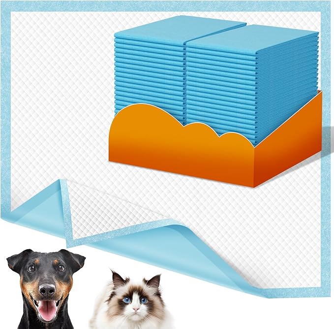 Dog Pee Pads Extra Large 30x36in 50 Counts, XXL Puppy Pads, Large Pee Pads for Dogs, Disposable Urine Dog Pads Doggie Pads, Thicken Pet Pads for Dogs Cats Rabbits