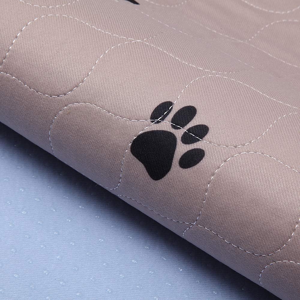 SincoPet Washable Dog Pee Pads with Puppy Grooming Gloves,Puppy Pads,Reusable Pet Training Pads,Large ,Waterproof Pet Pads for Dog Bed Mat,Super Absorbing Whelping Pads,48x48 Inch (Pack of 2)