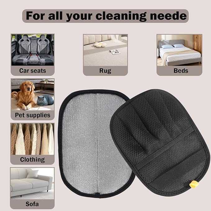 Anazzly 2Pcs Pet Hair Removal Glove with Electrostatic Technology, Pet Hair Gloves for Dogs and Cats, Washable Pet Hair Remover Tool for Sofas, Carpets, Car Seats and Bedding