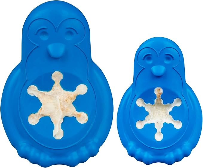 PetSafe Chilly Penguin Freezable Treat Holding Dog Toy, Small | Fill with Frozen Treats Like Peanut Butter or Wet Dog Food, Vanilla-Scented and Stackable Design, Top-Shelf Dishwasher Safe
