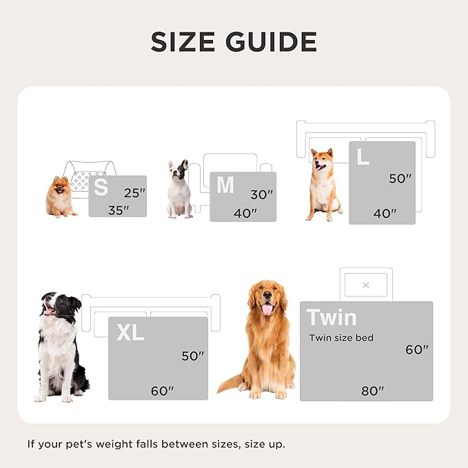 Bedsure Waterproof Dog Blankets for Large Dogs - Soft Print Sherpa Fleece Pet Cat Blanket Washable for Couch Protection, Cozy Plush Reversible Throw Furniture Protector, 40"X50", Beige