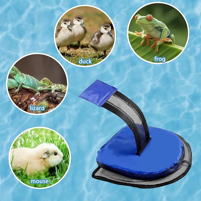 2 Pack Animal Saving Escape Ramp for Pools - Frog Floating Ramp Rescues for Swimming Pool, Frog Saver Floating Ramp Rescues for Saving Frogs, Birds, Toads Animal Mice, Pool & Spa Accessories & Tools
