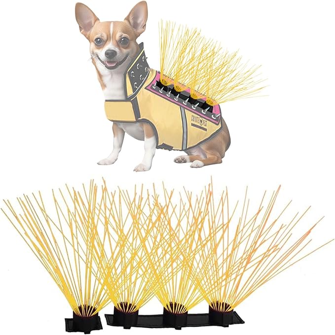 Coyotevest Coyotewhiskers Protective Nylon Dog Harness Bristles, Yellow | Nylon Bristles for Coyotevest or Spikevest Help Deter Coyotes, Aggressive Dogs and Birds of Prey Dog Accessory Made in USA