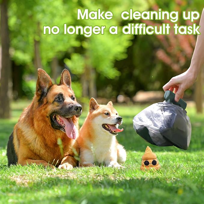 SuperDesign Dog Pooper Scooper - Ideal for Small & Large Dogs, Yard & Walks, Adjustable Leash & Bag Attachment, Perfect for Travel & Camping (Green)