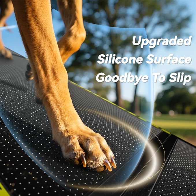 74'' L & 20'' W Longest Dog Ramp for Car - Extra Wide Portable Pet Dog Ramps for Large Dogs, Dogs Cars Ramp for Car SUV/Truck/RV/Bed, Lightweight Ramps with Non-Slip Mesh Up to 250LBS, Black | Extra Wide Portable Pet Dog Ramps for Large Dogs, Dog Car R...
