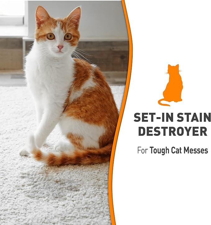 Nature's Miracle Just for Cats 128 Fl Oz and Laundry Boost 32 Oz Pet Stain Removers (2 Items)