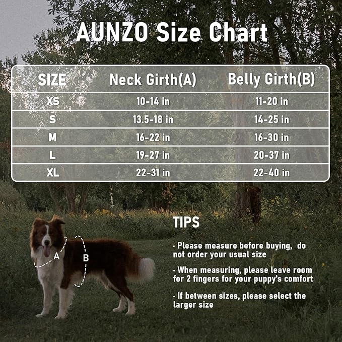 AUNZO Tactical Dog Harness for Large Dogs, for Golden Retriever, Labrador, German Shepherd etc, No Pull Reflective No Choke Adjustable and Padded Pet Vest Harness, Black, L