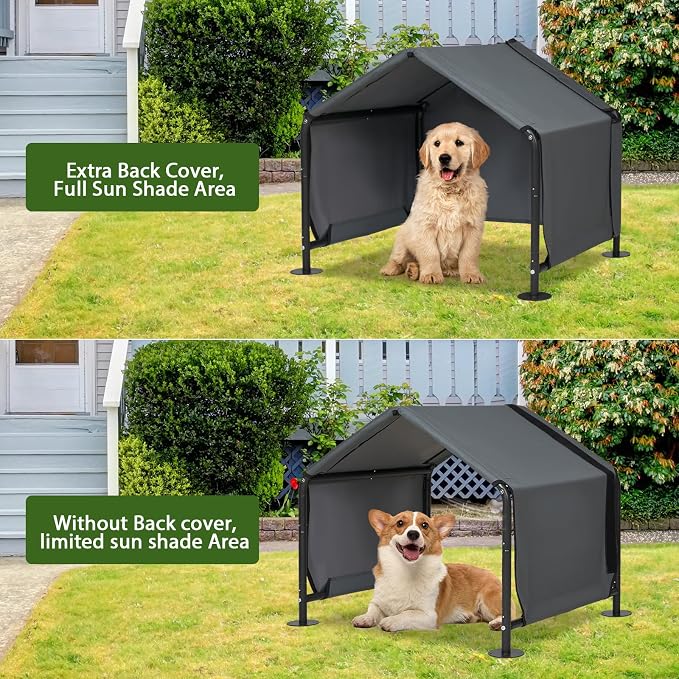Dog Shade for Outside - Dog Tent Pet Canopy Dog House for Small Dog | Outdoor Dog Kennel for Small Dog,29.5x25.6x25.6 inch Sun Rain Pet Canopy House,Waterproof Pet Sahde Shelter for Small Animal