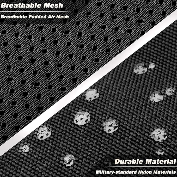 Tactical Dog Harness Large,Military Service Weighted Dog Vest Harness Working Dog MOLLE Vest with Loop Panels,No-Pull Training Harness with Leash Clips for Walking Hiking Hunting(Black,L)