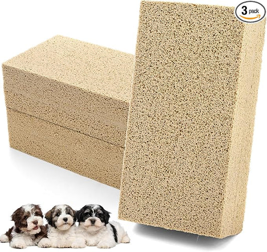 ZOOFOX 3 Pack Pet Hair Remover Sponge, Reusable Cat and Dog Hair Remover Tool, Effectively Removes Pet Hair, Lint and Dander from Furniture, Carpet, Bedding and Clothing