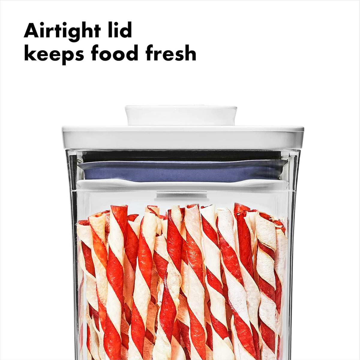OXO Good Grips Pet POP – 1.1 Qt/1 L | Ideal for up to 1lb of treats | Airtight Dog and Cat Food Storage Container | BPA Free