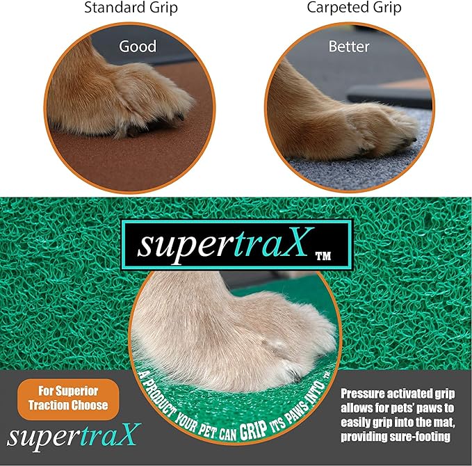 Pet Gear supertraX Ramps for Dogs and Cats, Maximum Traction Surface, Portable/Easy-Fold (No Tools Required), Built in Handle for Travel, 5 Models, 42-71 Inches Long, Supports 150-200lbs