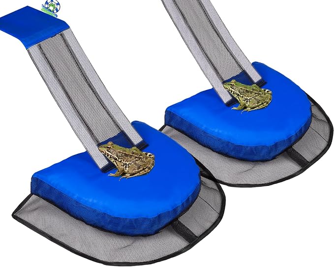 LCHUANG Pro Pool Animal Escape Ramp-2Pcs Floating Frog Saver Log for Swimming Pools,Durable Critter Ramp,Summer Small Animal Rescue,Escape Platform,Prevent Drowning with Easy Installation (Blue-2Pack)
