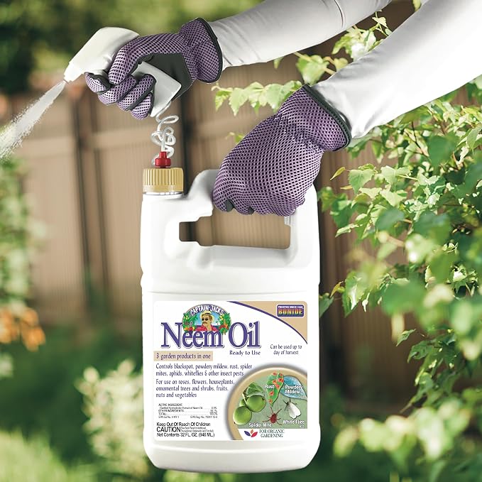 Bonide Captain Jack's Neem Oil, 128 oz Ready-to-Use, Multi-Purpose Fungicide, Insecticide and Miticide for Organic Gardening