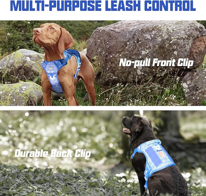 AUROTH Tactical Dog Harness for Large Dogs No Pull Adjustable Pet Harness Reflective K14 Working Training Easy Control Pet Vest Military Service Dog Harnesses