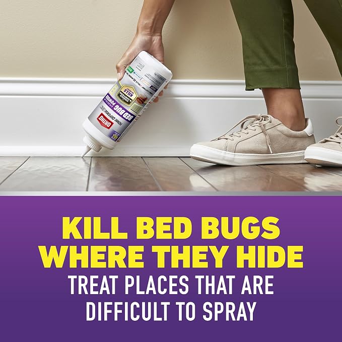 Ortho Home Defense Max Bed Bug & Flea Killer Powder - Bed Bug Killer, Apply to Cracks and Crevices for up to 8 Months of Control, 12 oz.