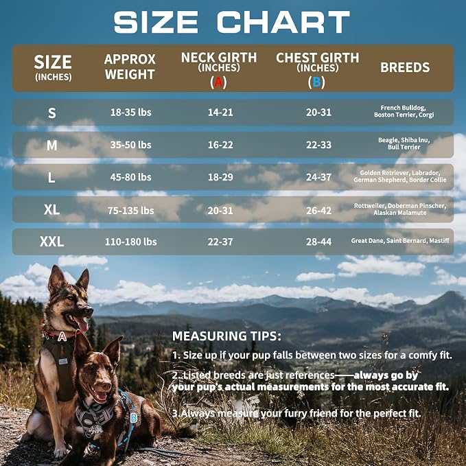 AUROTH Tactical Dog Harness for Large Dogs No Pull Adjustable Pet Harness Reflective Working Training Easy Control Pet Vest Military Service Dog Harnesses Desert Camo XXL