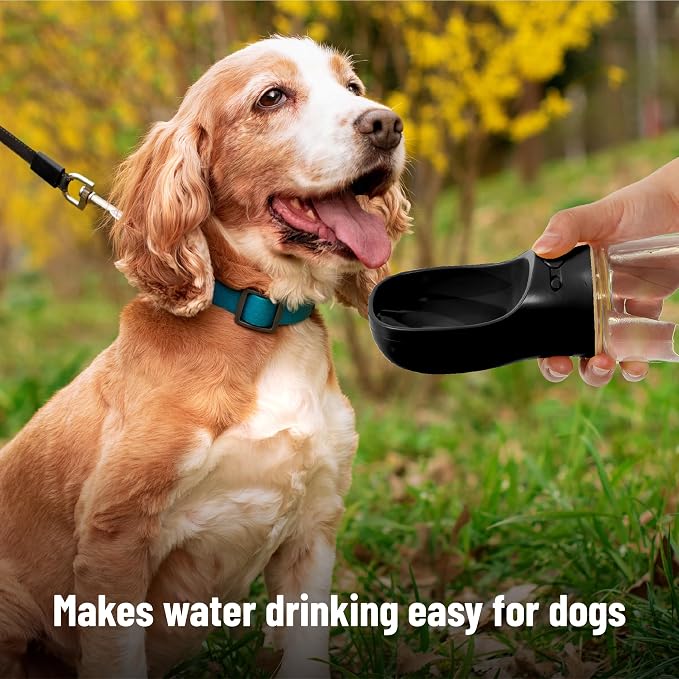 Mr. Pen- Portable Dog Water Bottle, 19 oz, Large | Leak Proof Puppy Water Dispenser with Drinking Feeder for Pets, Outdoor Walking, Hiking, Travel, Not Dishwasher Safe