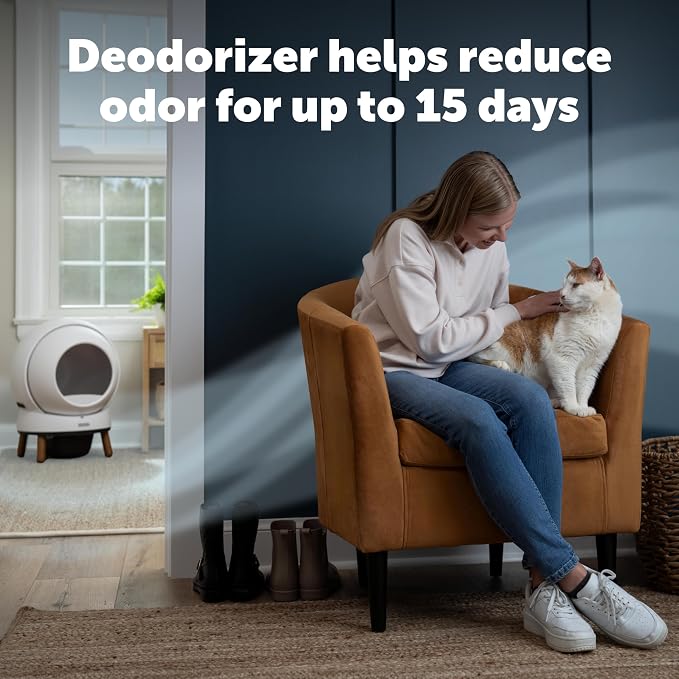 PetSafe ScoopFree SmartSpin and OpenSky Litter Box Deodorizers, 2 Pack | Up to 30 Days Odor Control, Natural Fresh-Scented Oils, Compatible with SmartSpin and OpenSky Cat Litter Boxes
