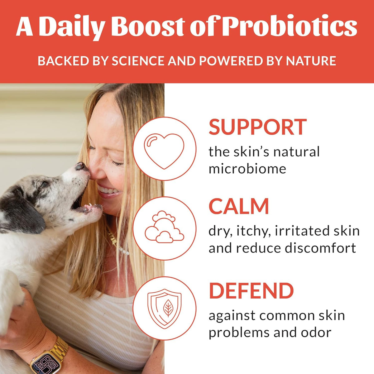 SKOUT'S HONOR Probiotic Itch Relief Spray for Pets - Non-Medicated, Fragrance-Free, Natural, Vegan, Long-Lasting Relief, with Soothing Aloe & Avocado Oil, 8 oz, 2-Pack
