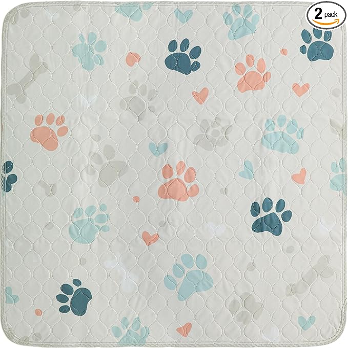 PUPIBOO Washable Pee Pads for Dogs and Cats - Super Absorbent Reusable Puppy Training Pads - 100% Waterproof, Leak-Proof & Non-Slip Whelping Pads for Pet Housebreaking