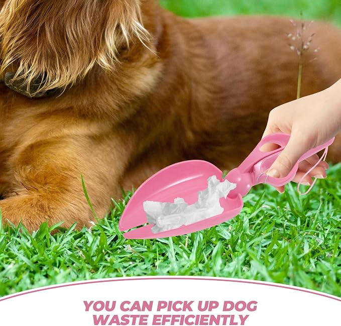Alipis Heavy Duty for Effortless Pet Waste Cleanup Dog Poop Scooper with Scissor-Style Mechanism Portable Abs Pooper Scooper for Large Dogs and Yard Cleaning