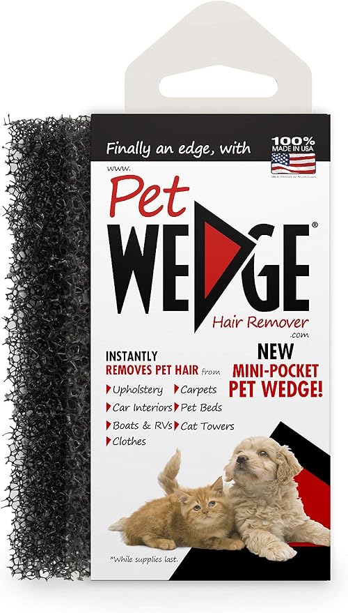 Mini-Pocket Pet Wedge Pet Hair Remover 8 Pack Bonus Pack