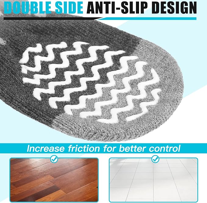 EXPAWLORER Anti Slip Dog Socks to Prevent Licking Paws, Dog Shoes for Hot Pavement, Dog Booties for Small Medium Large Senior Dogs, Traction Control Boots & Paw Protectors for Hardwood Floors