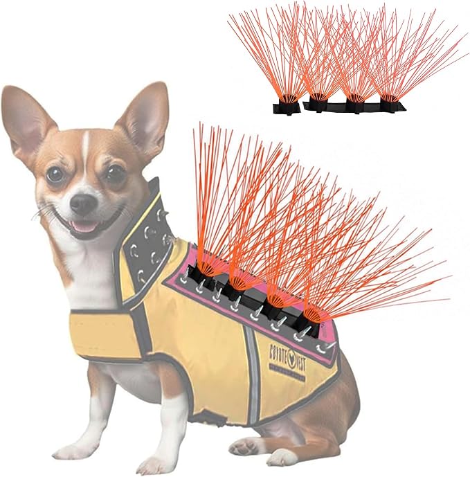 Coyotevest Coyotewhiskers Protective Nylon Dog Harness Bristles, Fluorescent Orange