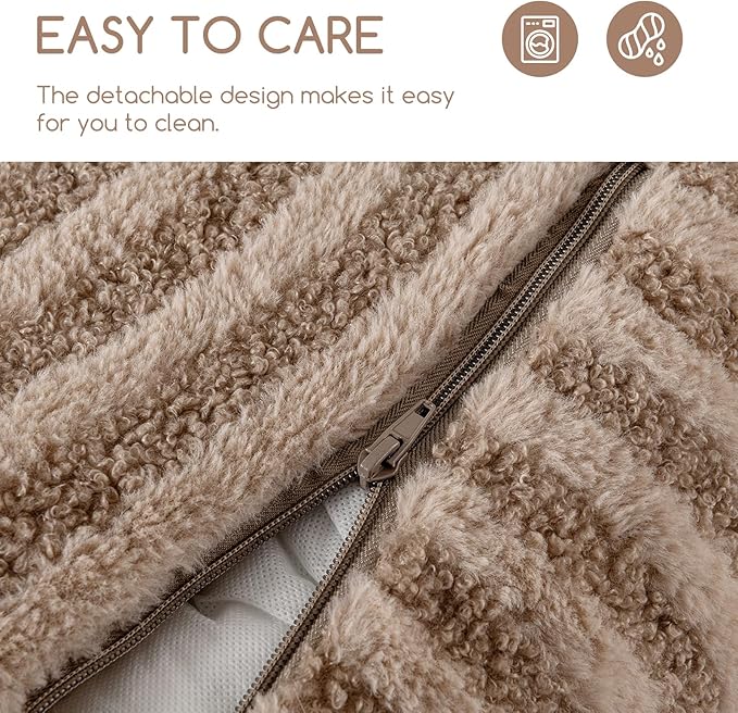 Hollypet Cat Bed Small Dog Orthopedic Couch Beds for Pets up to 13 lbs | Fluffy Multifunctional Double-Layer Warming Kitten Pet Couch Orthopedic Beds with Machine Washable Cover and Non-Slip Bottom
