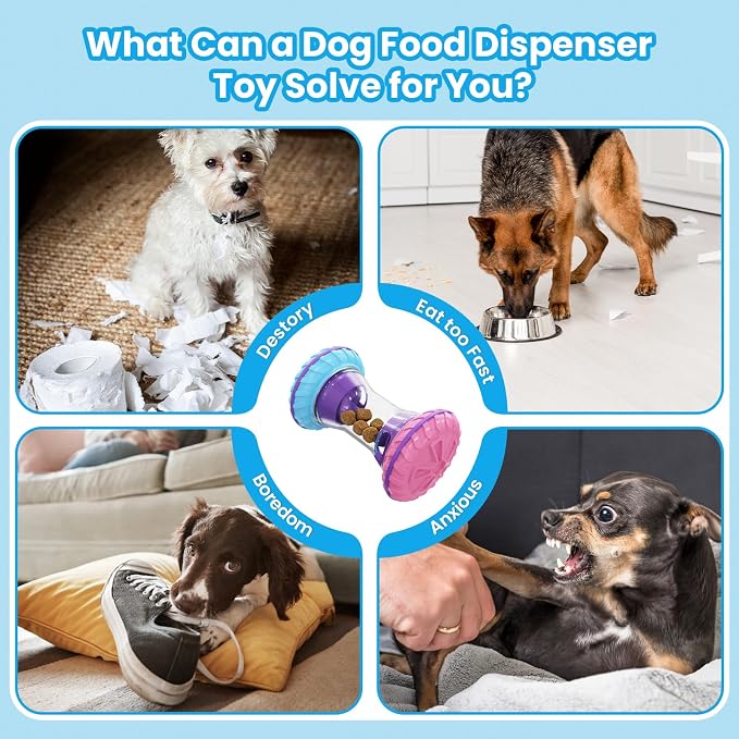 BoYoYo Interactive Dog Toys, Dog Puzzle Toys for Smart, Dog Enrichment Toy to Keep Them Busy, Rose