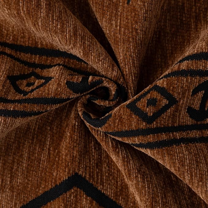 VClife Bohemian Couch Cover for Dog, Plush Thick Chenille Aztec Couch Cover for 2 Cushion Couch Sofa Pet Friendly Sofa Slipcover with Tassel 71"X118"