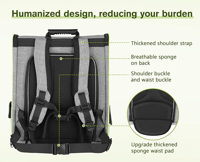 pecute Cat Backpack with Curtain, Cat Carrier Backpack Breathable, XL