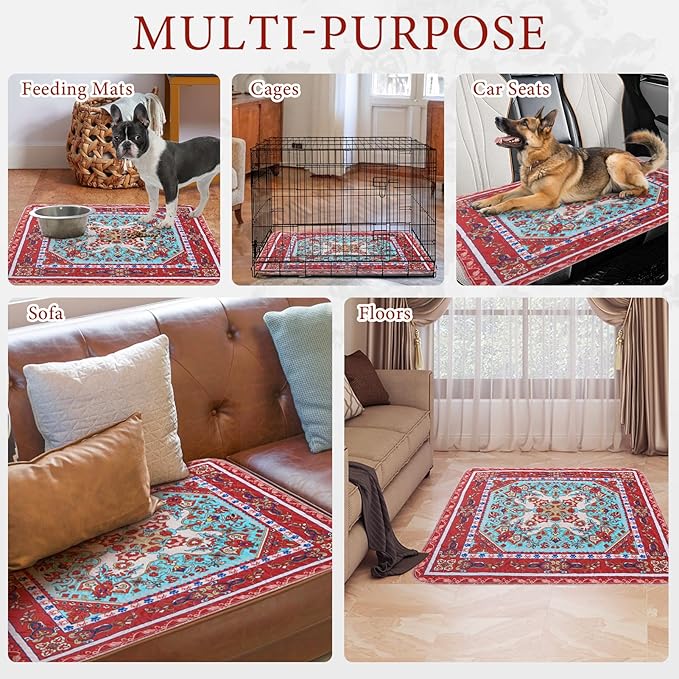 Homimp Washable Pee Pads for Dogs, 2 Pack Reusable Puppy Pads Waterproof, Absorbent and Leakproof Dog Pee Pads, Non Slip Puppy Training Pads, Pet Mat for Floor, Crate, Couch, Whelping,Brown, 36"x41"