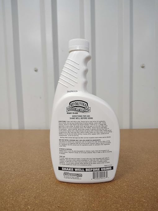 Bed Bug Spray & Killer – 24oz (2 Pack) | Fast-Acting Treatment Kills Bed Bugs, Eggs & Larvae on Contact | Natural Formula | Family & Pet Safe by Bed Bug Patrol
