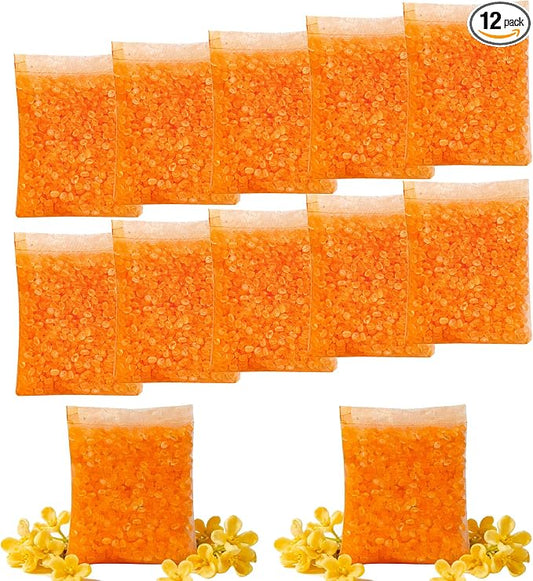 12 Packs Cat Litter Deodorizer Refills Compatible with Whisker OdorTrap Pod | Odor Eliminator for Self-Cleaning and Traditional Litter Boxes (Osmanthus)