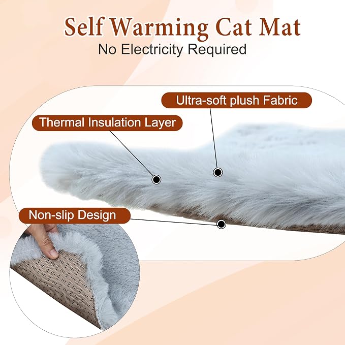 Cat House Outdoor with Cat Mat Weatherproof Plastic Cats Shelter Outside | with Escape Door, Weatherproof Waterproof Cat House Indoor Outdoor